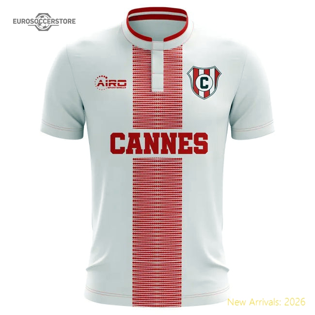 Home Club Teams,Cannes 2025-2026 Cannes Shirt Concept Football -