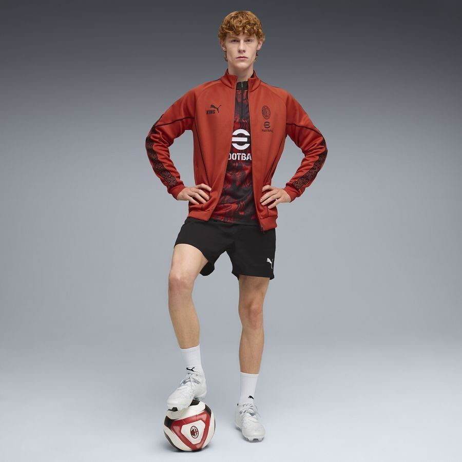 Milan Track Jacket King Anthem - Red Fire/PUMA Black
