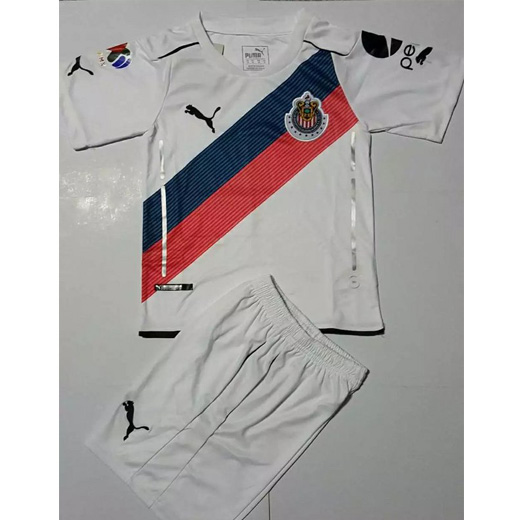 Durable Kids Chivas Away 201617 Soccer Kits ShirtShorts