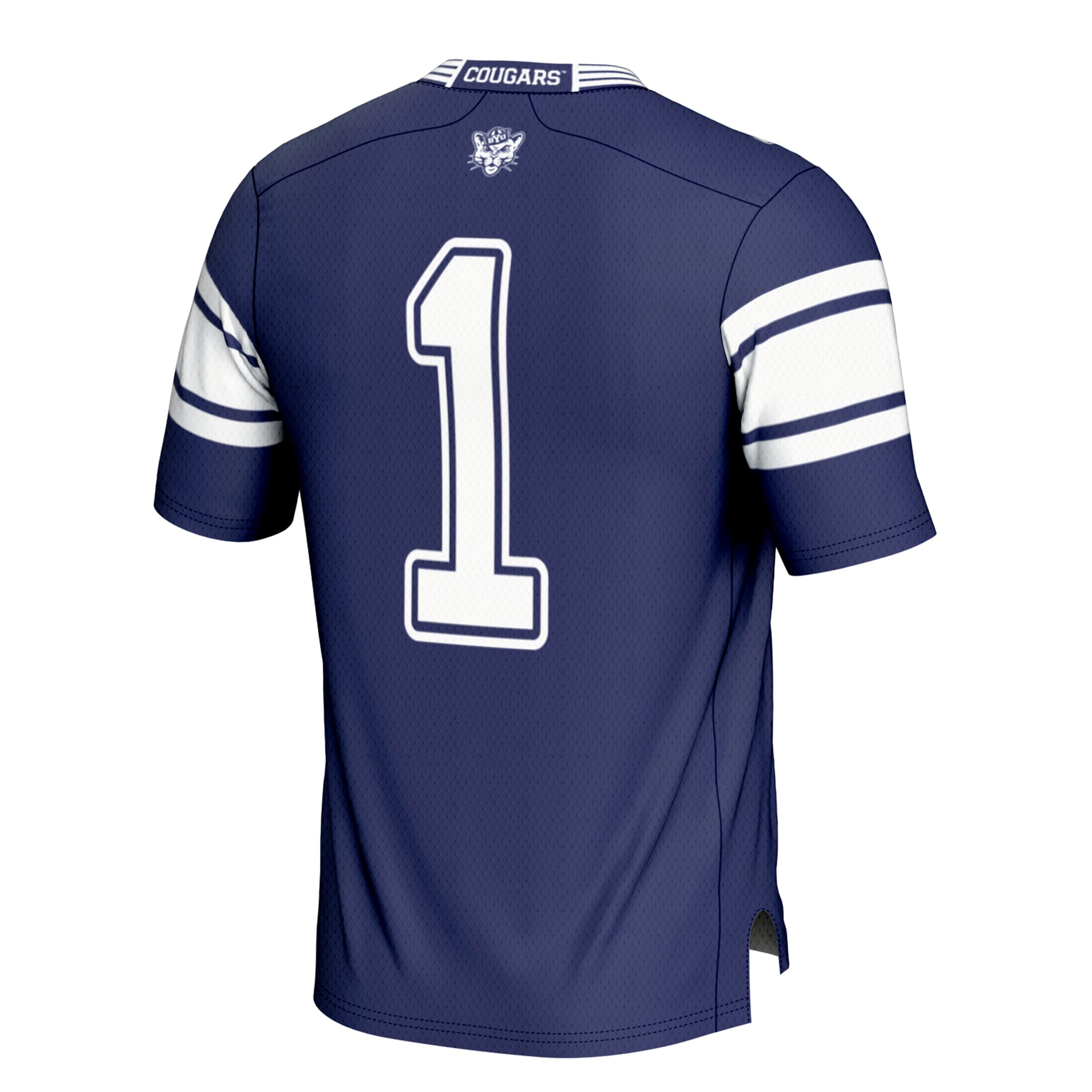 Youth #1 Navy BYU Cougars Football Jersey