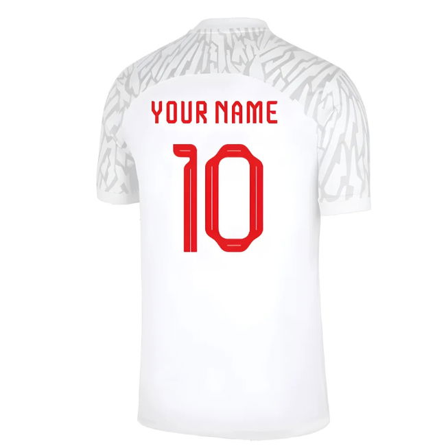 Match Worn Style Poland Home Pro Level Shirt 2022-2023