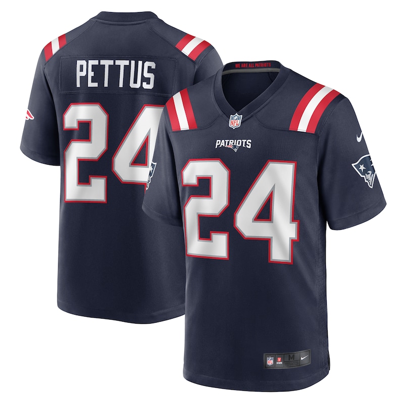 None Dell Pettus New England Patriots Historic Franchise Replica Je...