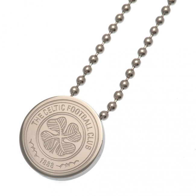 Fc Celtic Stainless Steel Pendant & Chain Club Fan Merchandise