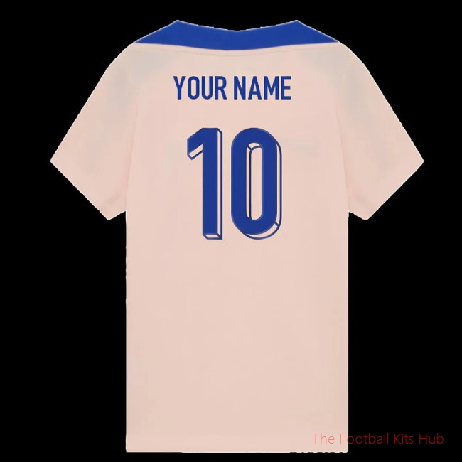 [JED] 2025/26 France Strike Training Shirt (Coral) - Kids (Your Name)