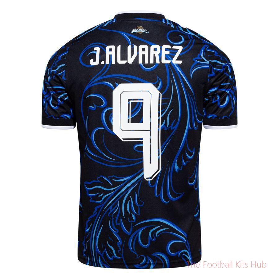 Argentina Away Shirt World Cup 2026 J. ALVAREZ 9