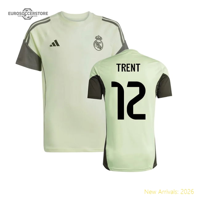 2025-2026 Real Madrid Training Tee (Almost Lime) - Kids (Trent 12)