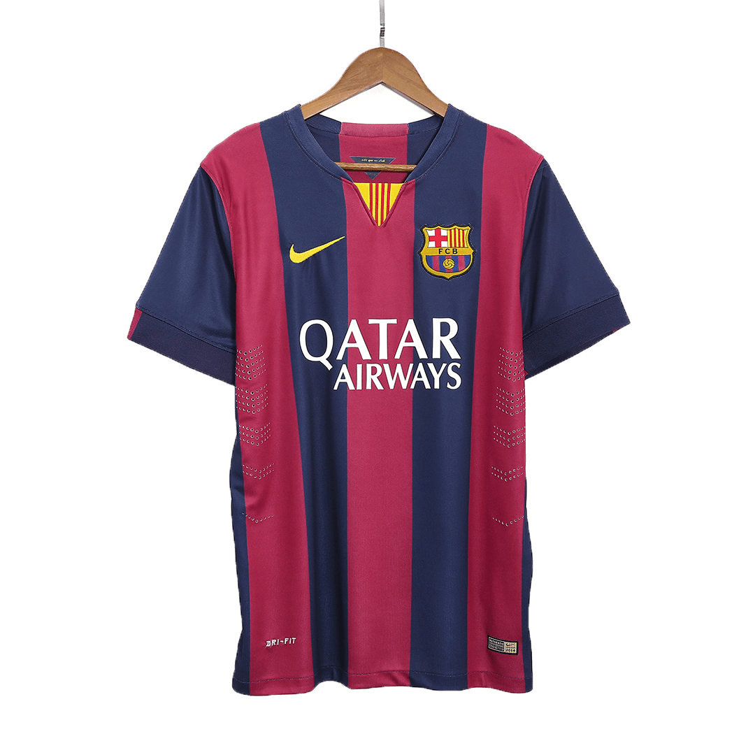 Breathable Barca Retro FC Barcelona 1314 Home Shirt SUAREZ 9