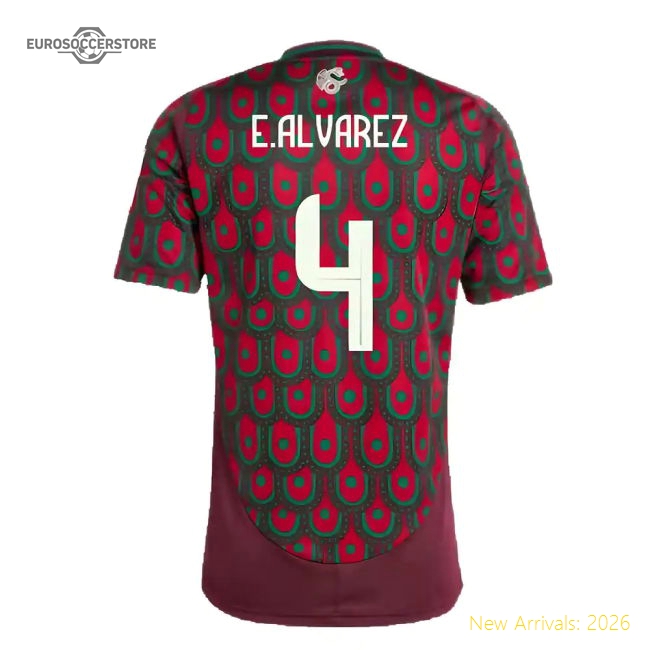 Premium Mexico Ealvarez 20242025 Home Shirt Moisturewicking