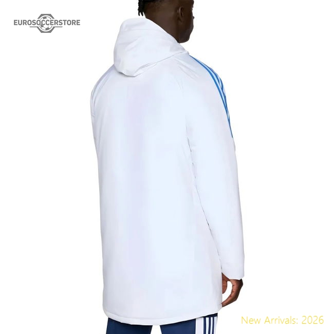 Premium-grade 2025-2026 Real Madrid Eu Parka (white) - Supporter Edition