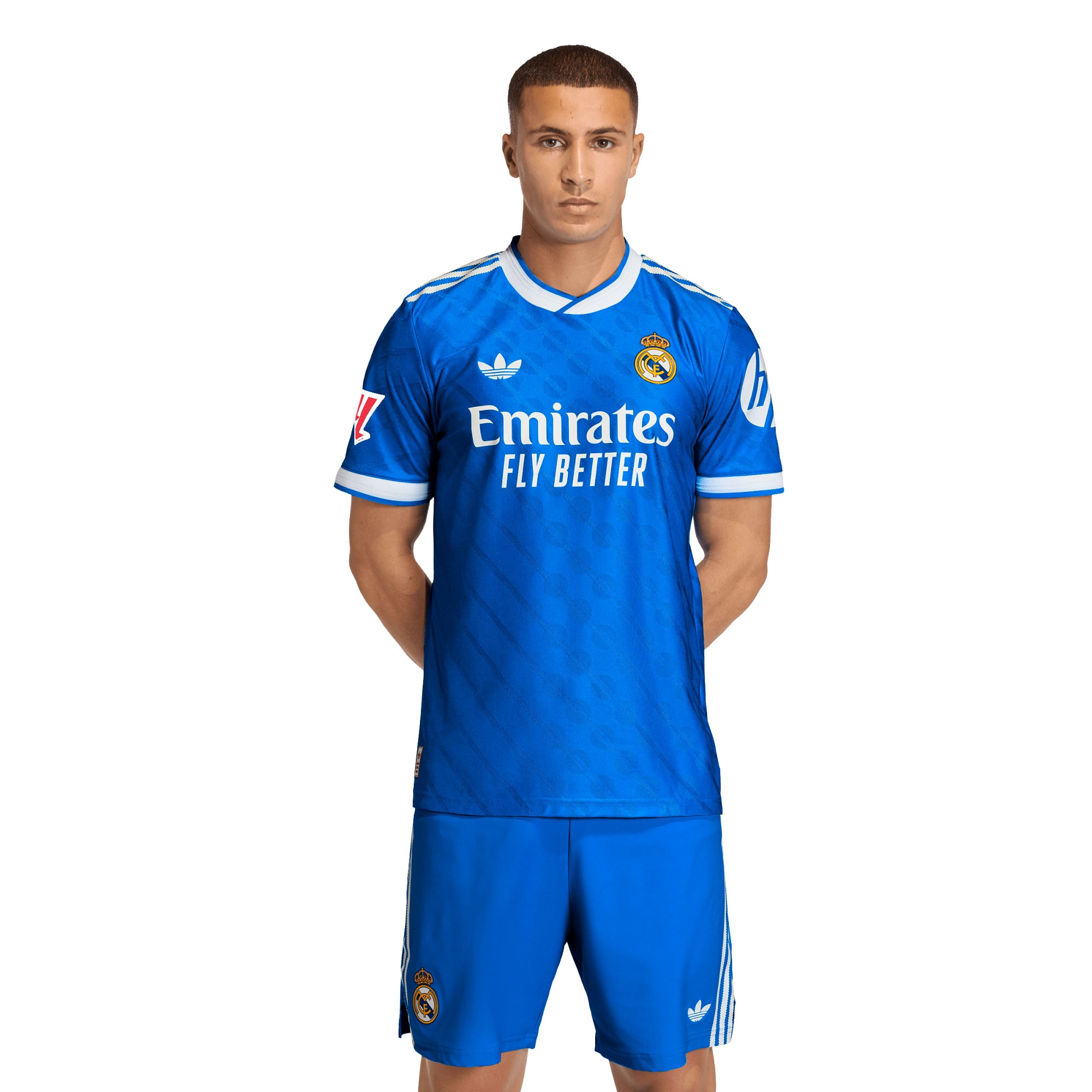[JED] Youth Real Madrid 2025/26 Third Authentic Jersey with Patch - Blue