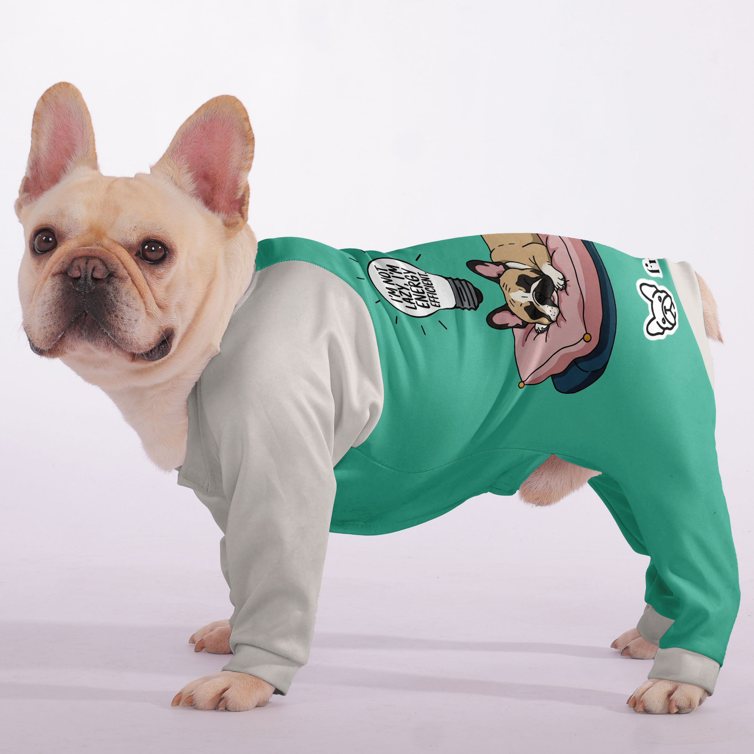 French Bulldog Im Not Lazy, Im Energy Efficient. Frenchie Pajamas –