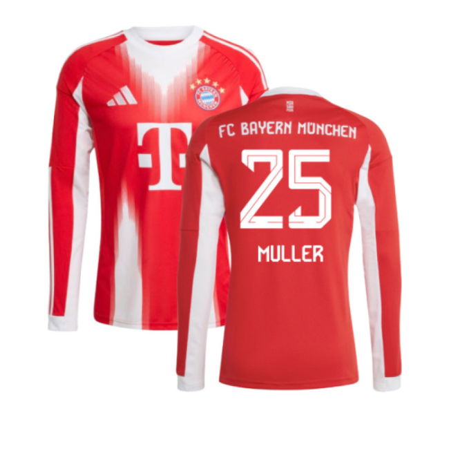Authentic 2025-2026 Bayern Munich Home With Retro Design