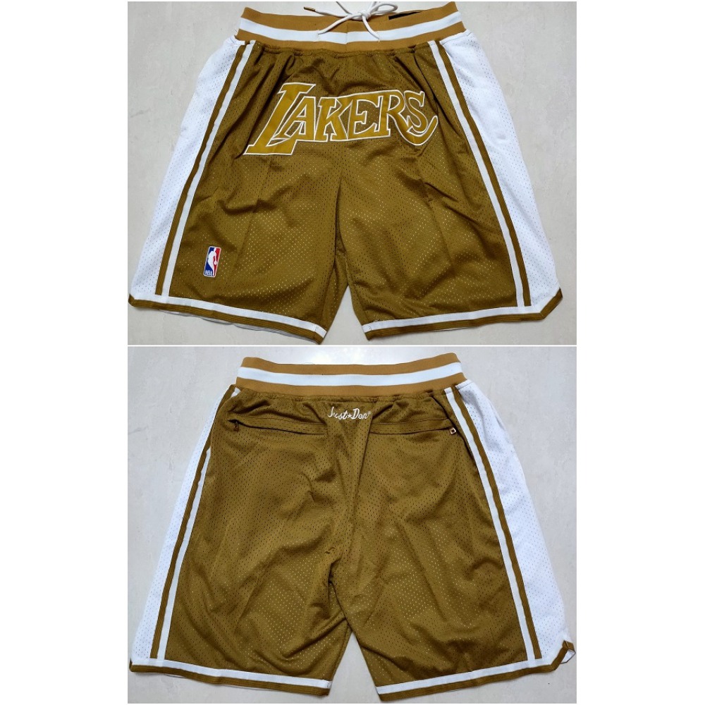 Men's Los Angeles Lakers Tawny Shorts (Run Small)