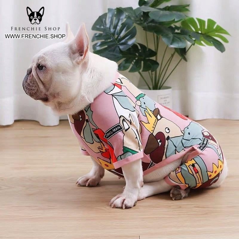 Frenchie Faces French Bulldog Summer Dress (w324) For Frenchie Pups