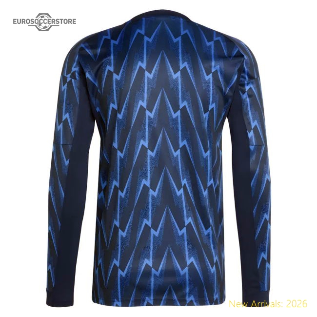 Arsenal 2025-2026 Long Sleeve Away Shirt In Multiple Adult Sizes