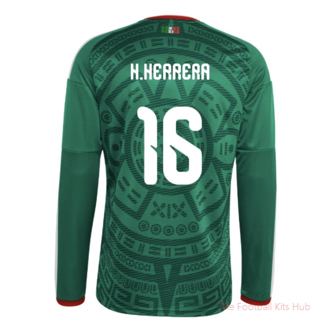 [LK] 2026/27 Mexico Long Sleeve Home Shirt (H.Herrera 16)