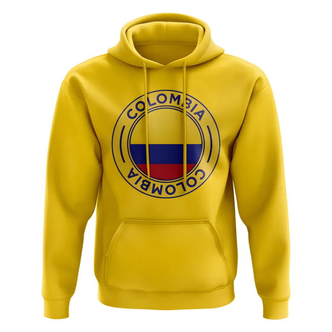 Kit Colombia Football Badge Hoodie (Yellow) Jersey Championship