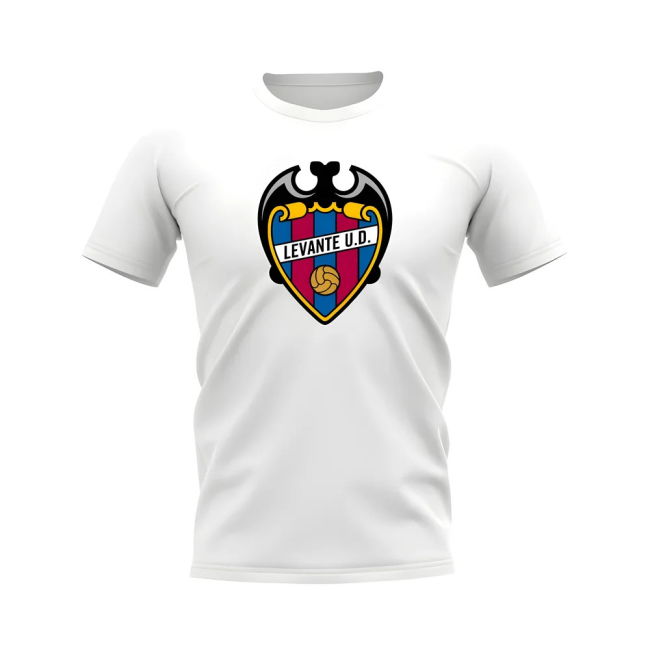 Levante Badge T-Shirt (White) | Moisture Wicking | Value for Money