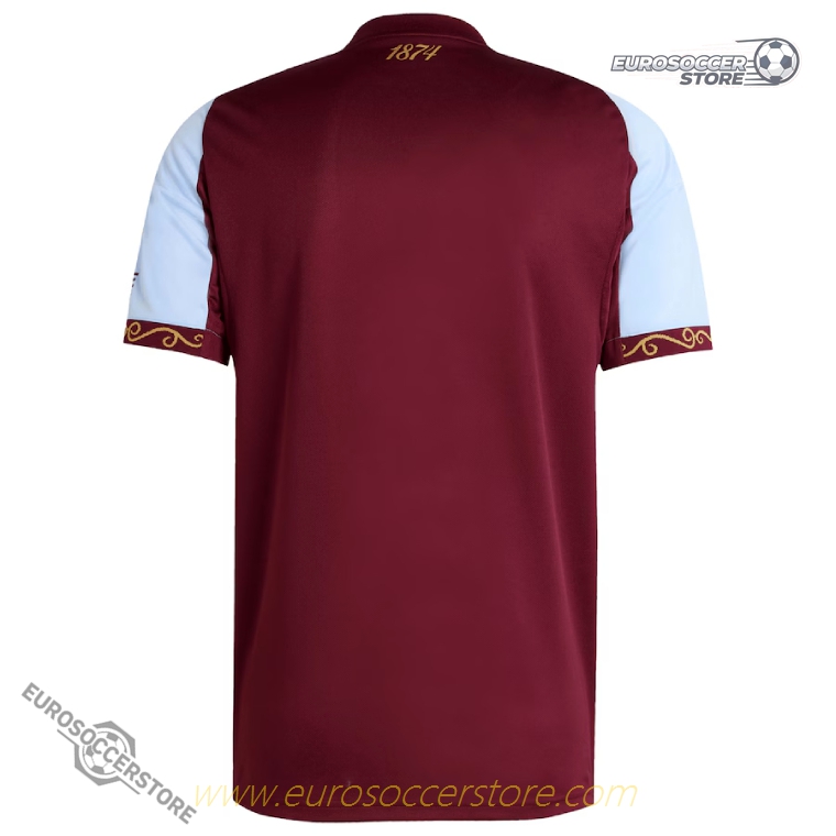 Aston Villa Home Football Jersey for the 25-26 Season