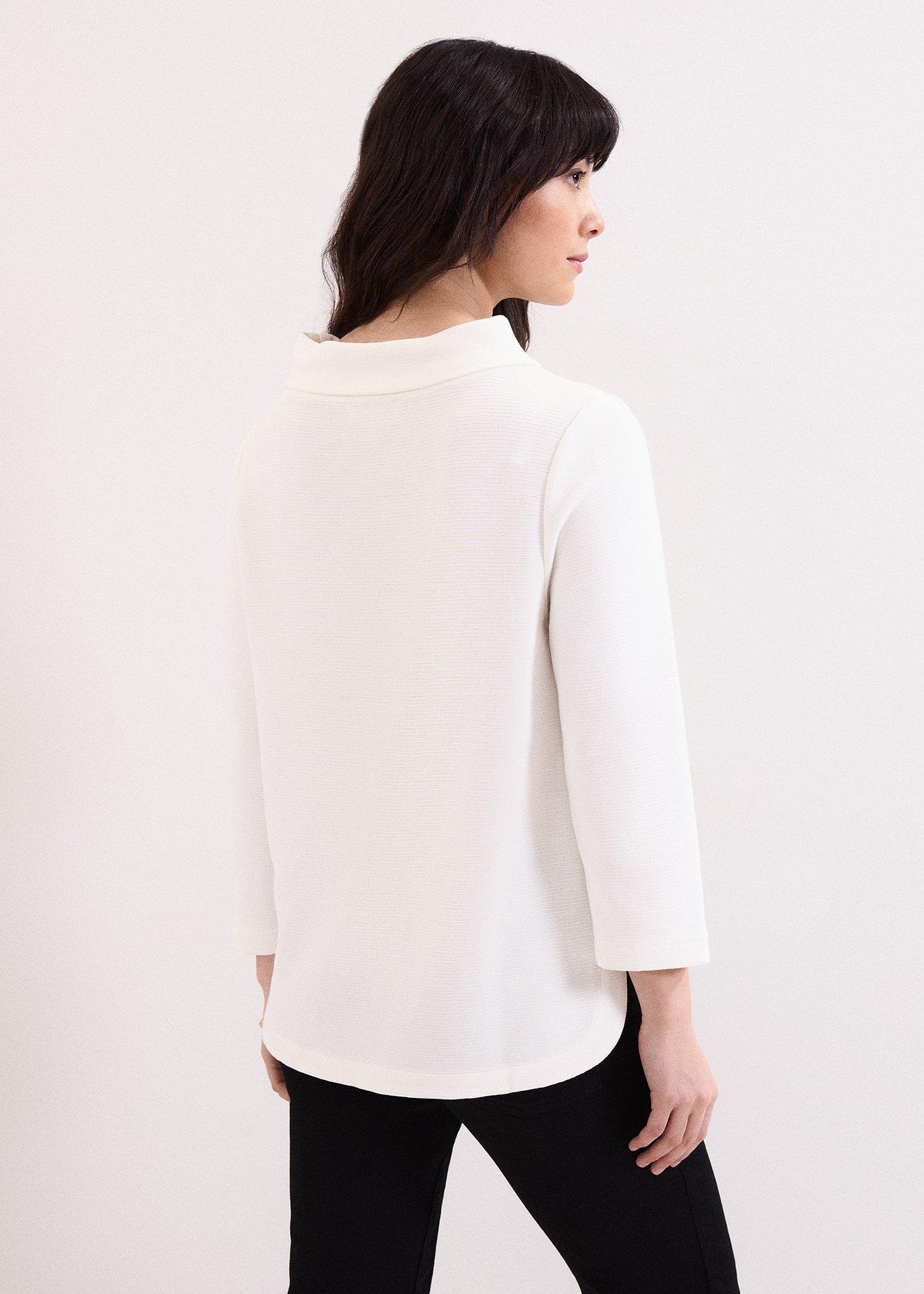 Solene Textured Long Sleeve Top