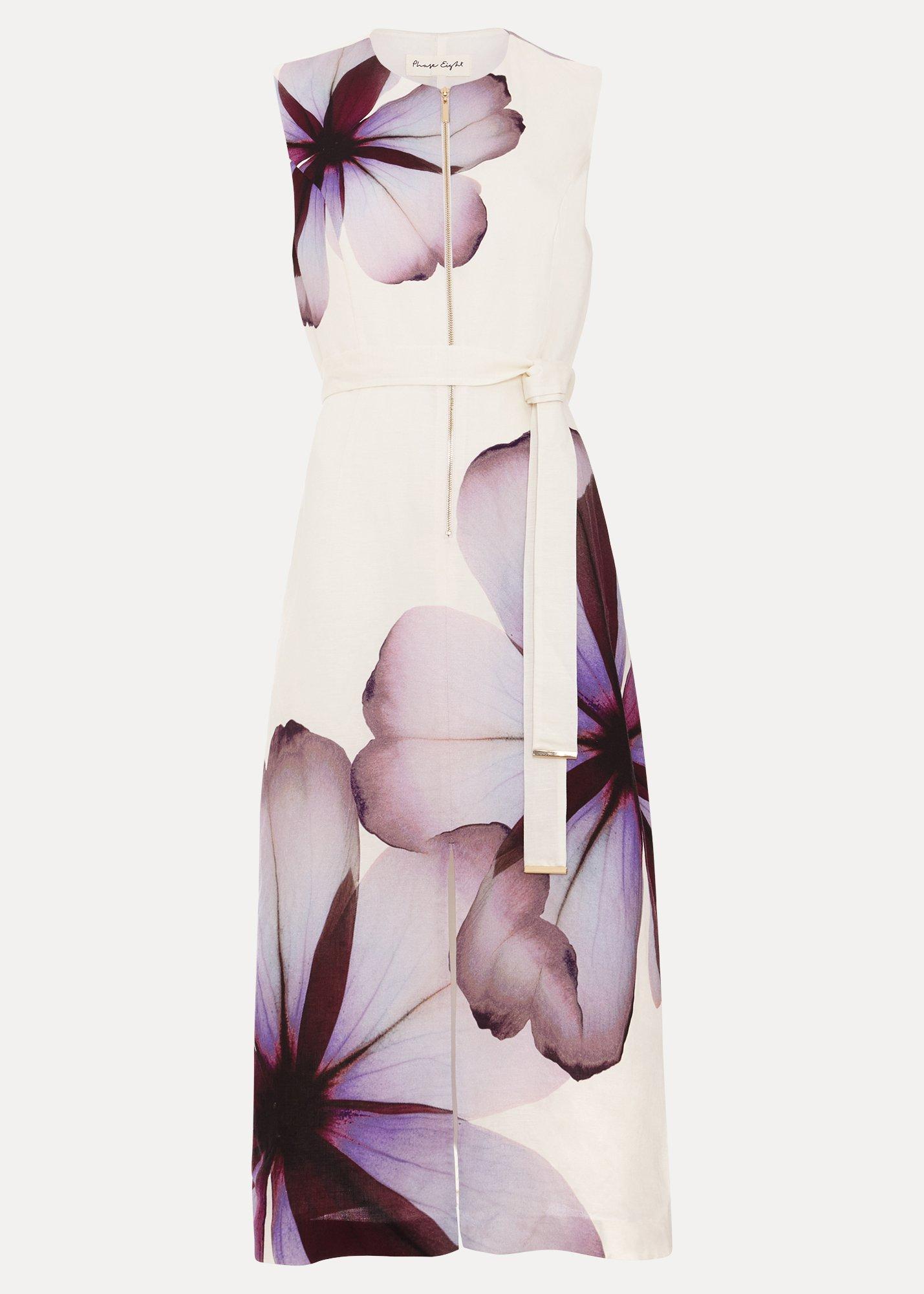Nina Placement Linen Dress