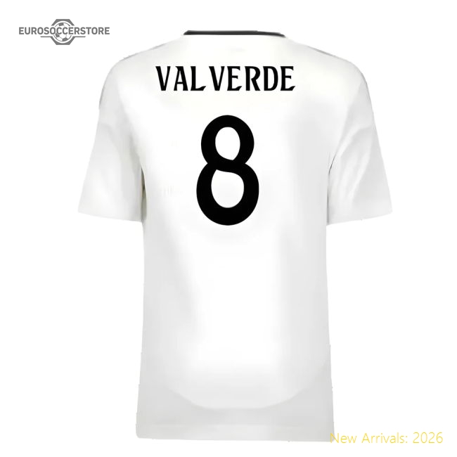 2024-2025 Real Madrid Home Youth Kit (valverde 8) - Collectors Item