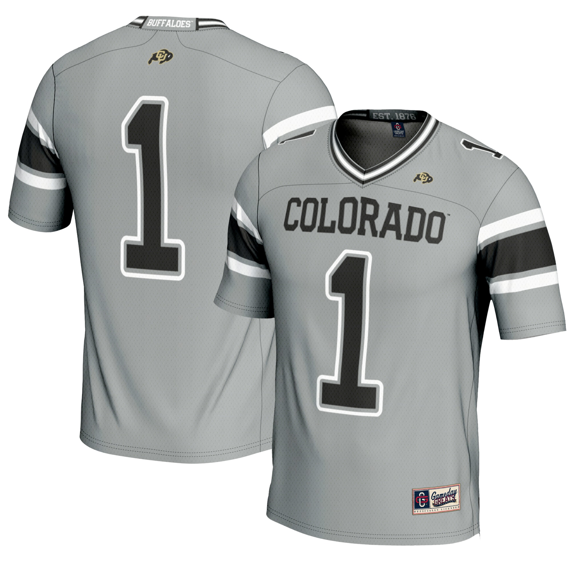 [NJP] Colorado Buffaloes GameDay Greats Youth Endzone Football Jersey - Gray