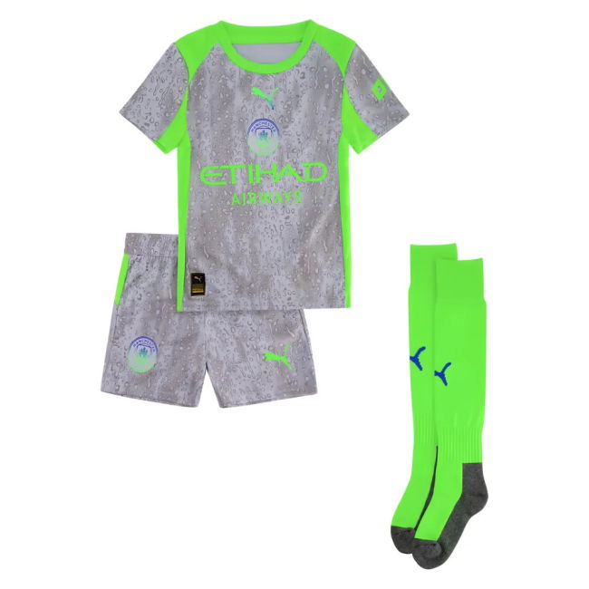Match-Quality Man City 2025-2026 Man City Third Mini Kit (Reijnders 4)