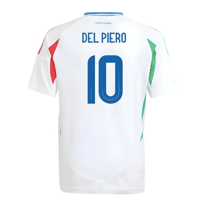 2024-2025 Italy Away Shirt (Kids) (Del Piero 10) Oranje