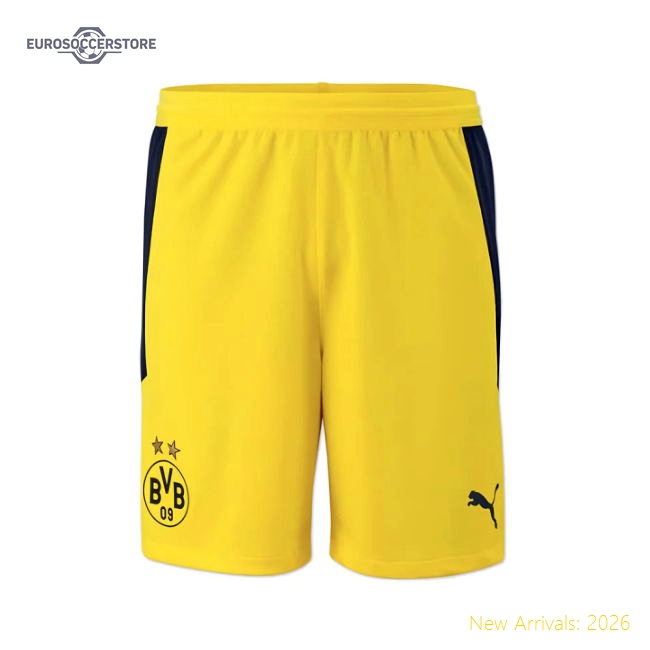 2020-2021 Borussia Dortmund Home Puma Shorts (Yellow) - Kids
