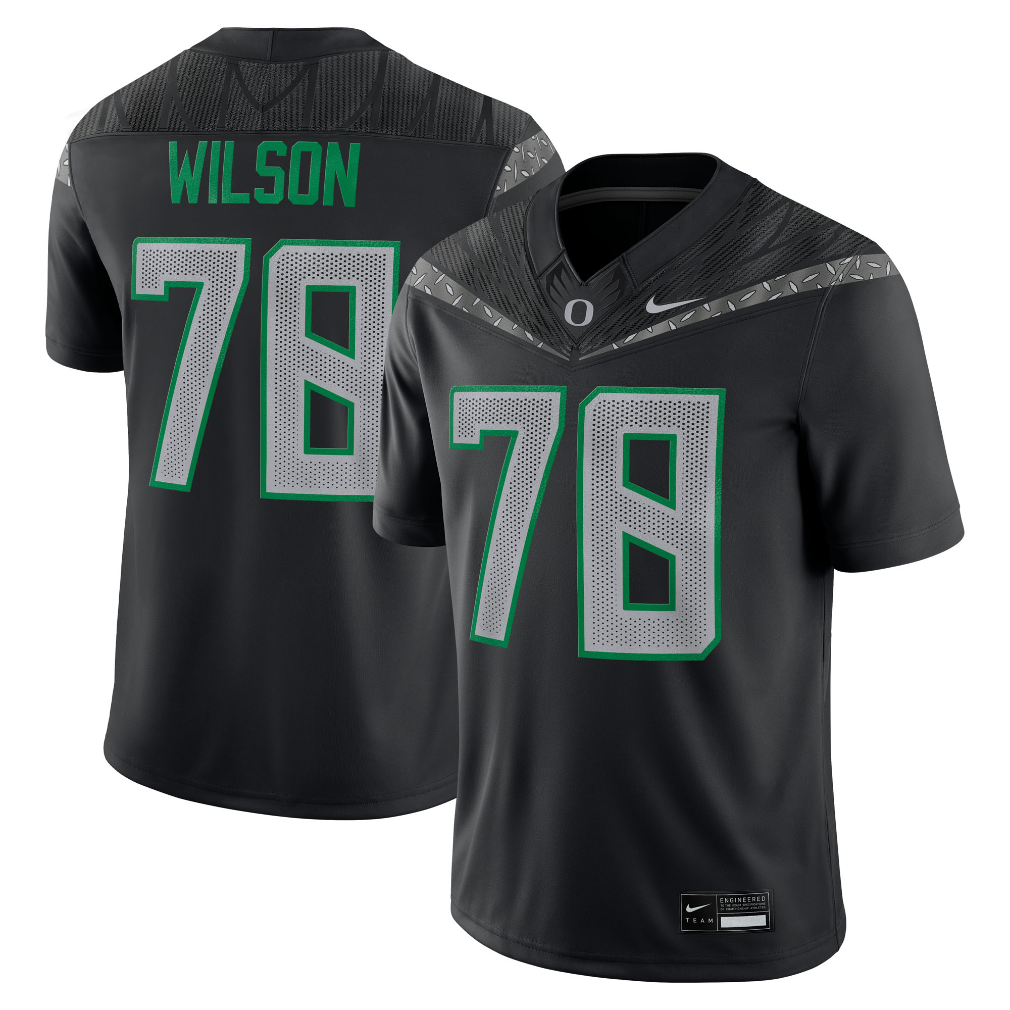[DDG] Gernorris Wilson Oregon Ducks Home Game Jersey - Black