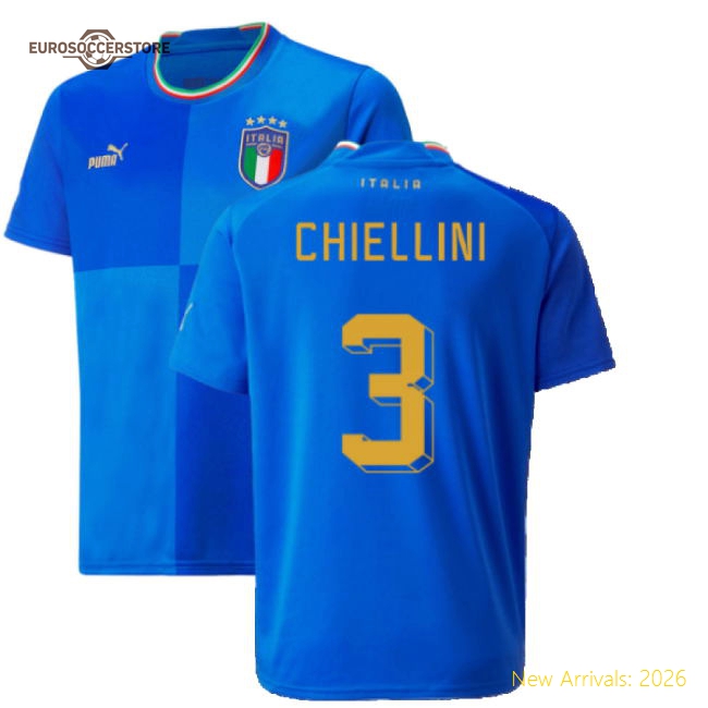 2022-2023 Italy Home Shirt (Kids) (CHIELLINI 3)