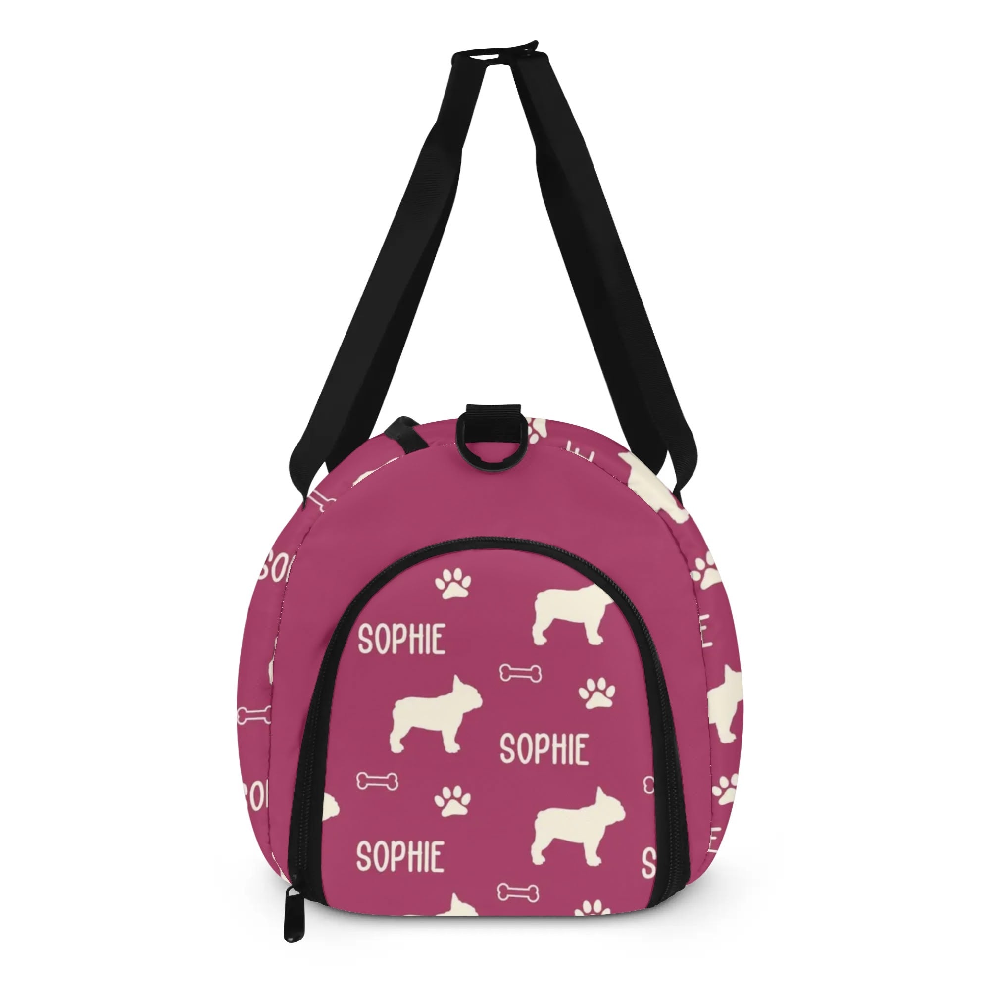 French Bulldog Personalized Gym Bag For Frenchie Lovers With Your