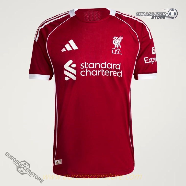M.SALAH's 11th Liverpool Home Jersey for the 25-26 Season (Player Edition)