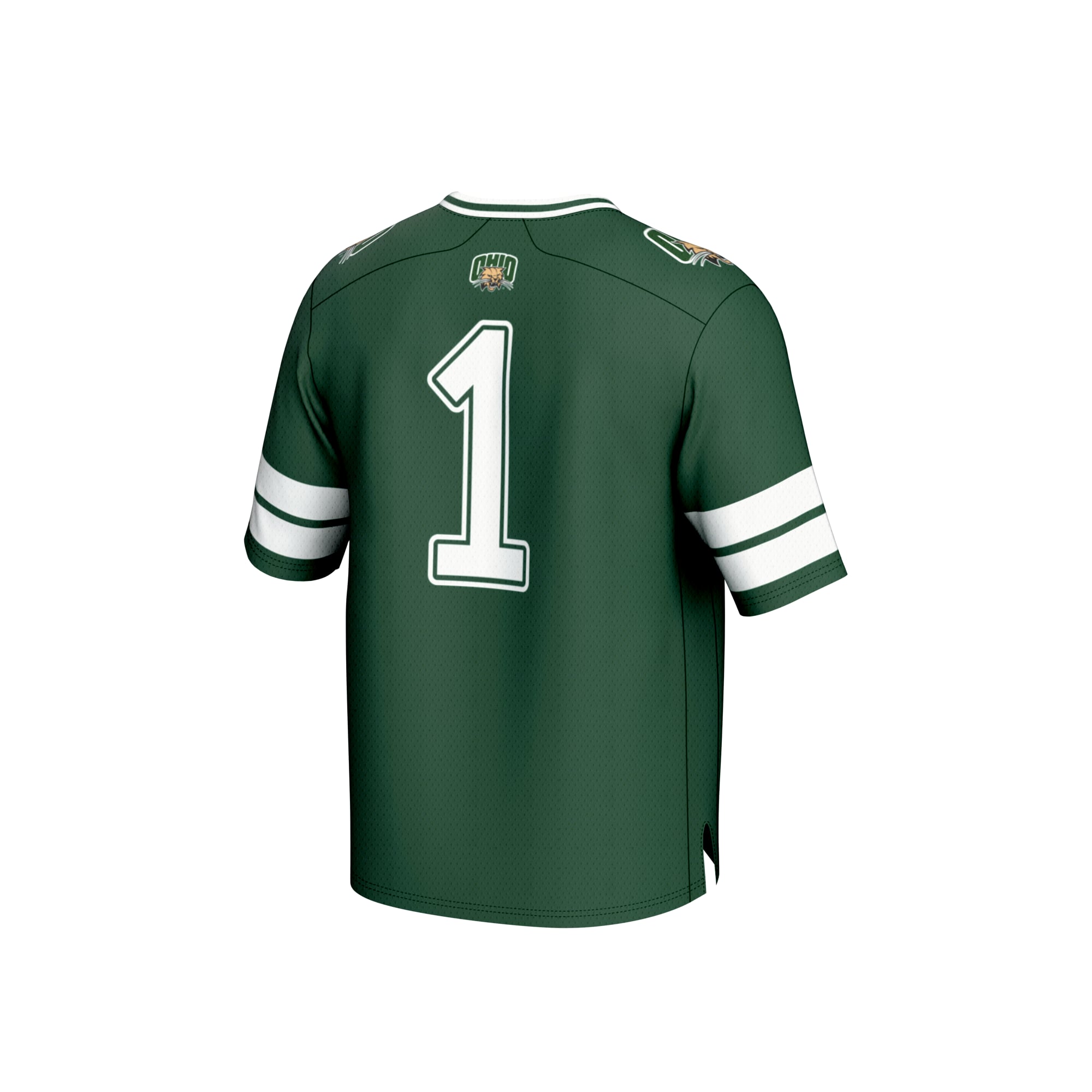 #1 Green Ohio Bobcats Lightweight Collegiate Football Fashion Jersey