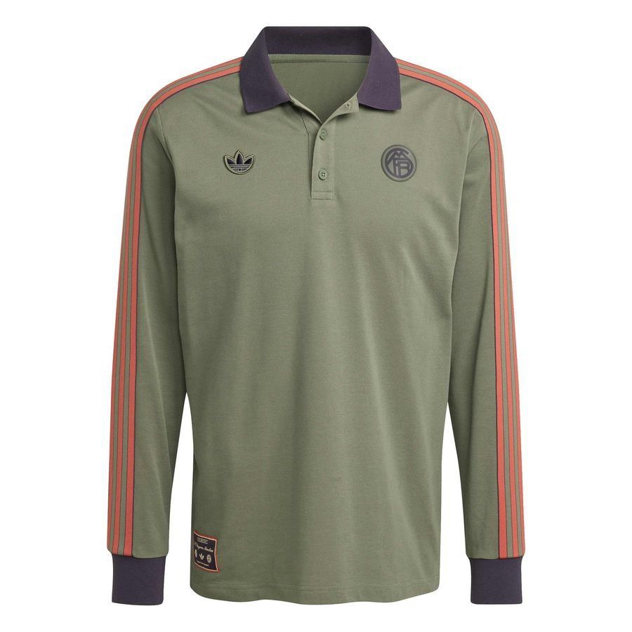Bayern München Polo Terrace Icons - Base Green Long Sleeves