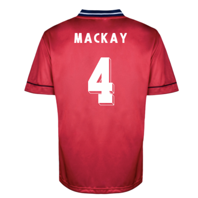 Norwich City 1996 Away Retro Shirt Mackay 4 For Premier League Fans