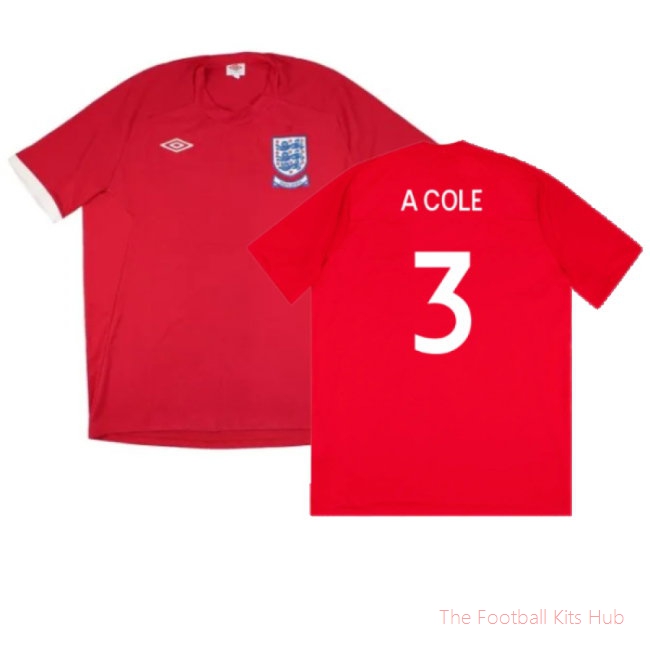 England 2010-11 Away (L) (Good) (A COLE 3)