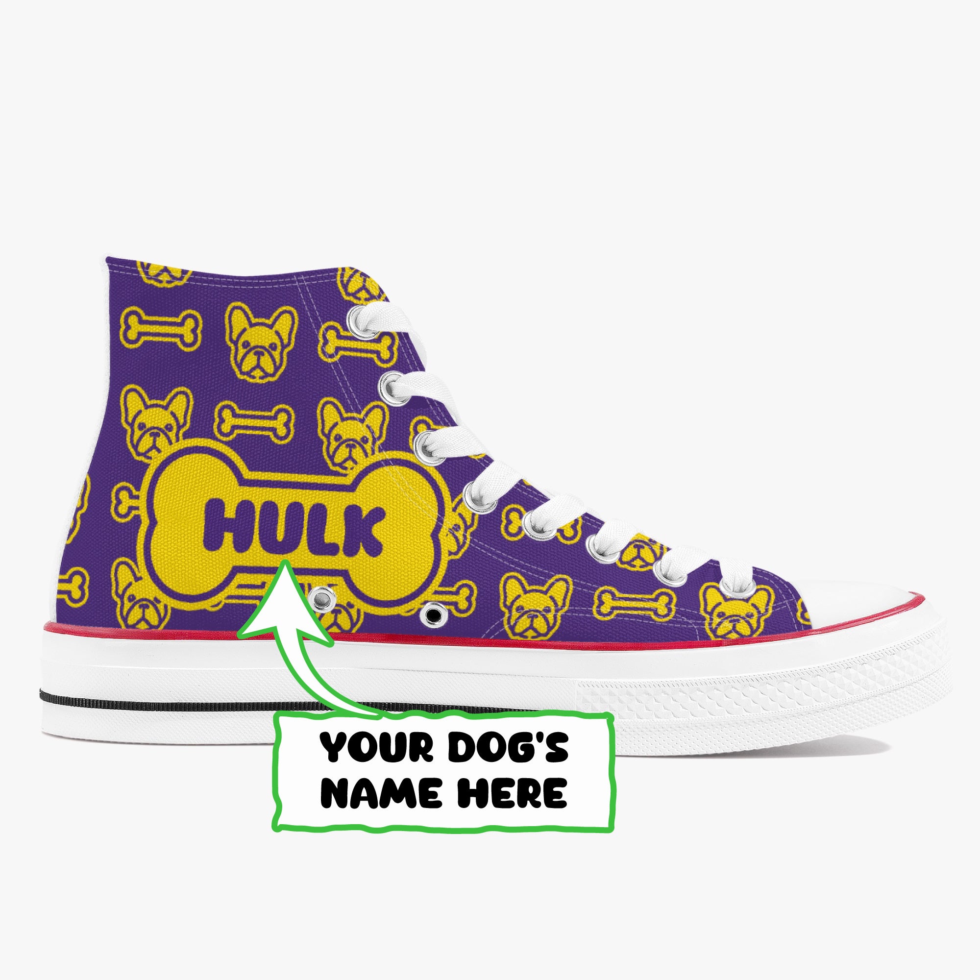 Theo - Personalized High-Top Canvas Shoes