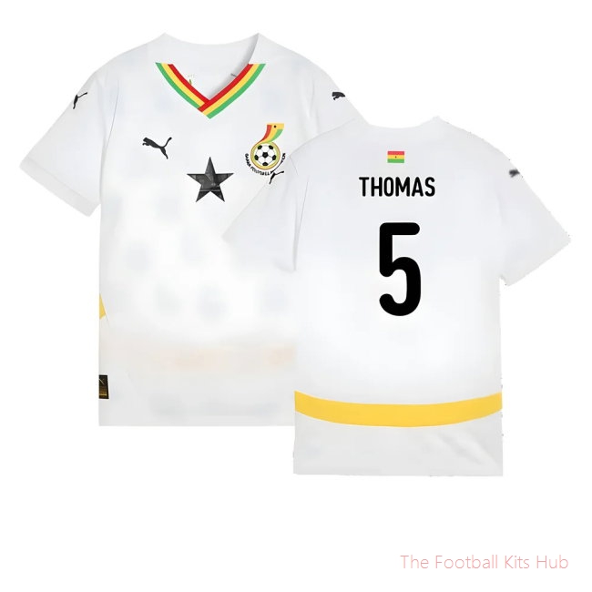 2024-2025 Ghana Home Shirt (Kids) (Thomas 5)