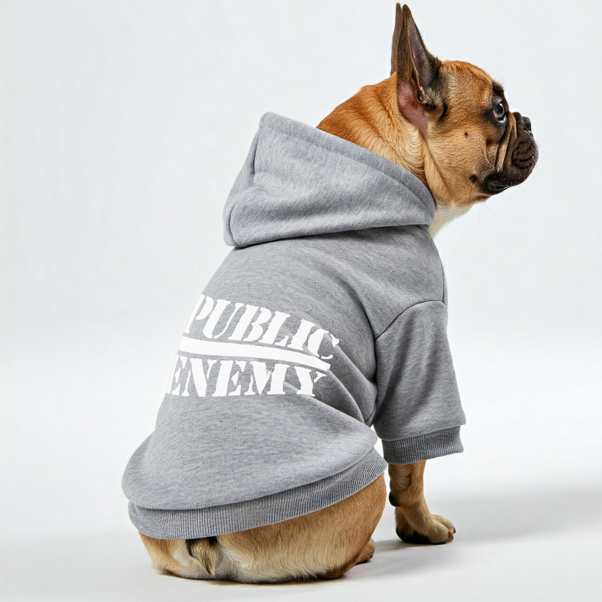 Public Enemy - Bulldog Inspired Personalized French Bulldog Hoodies With Funny Quotes – Stylish, Cozy, And Premium 100% Cotton Frenchie Themed Wear