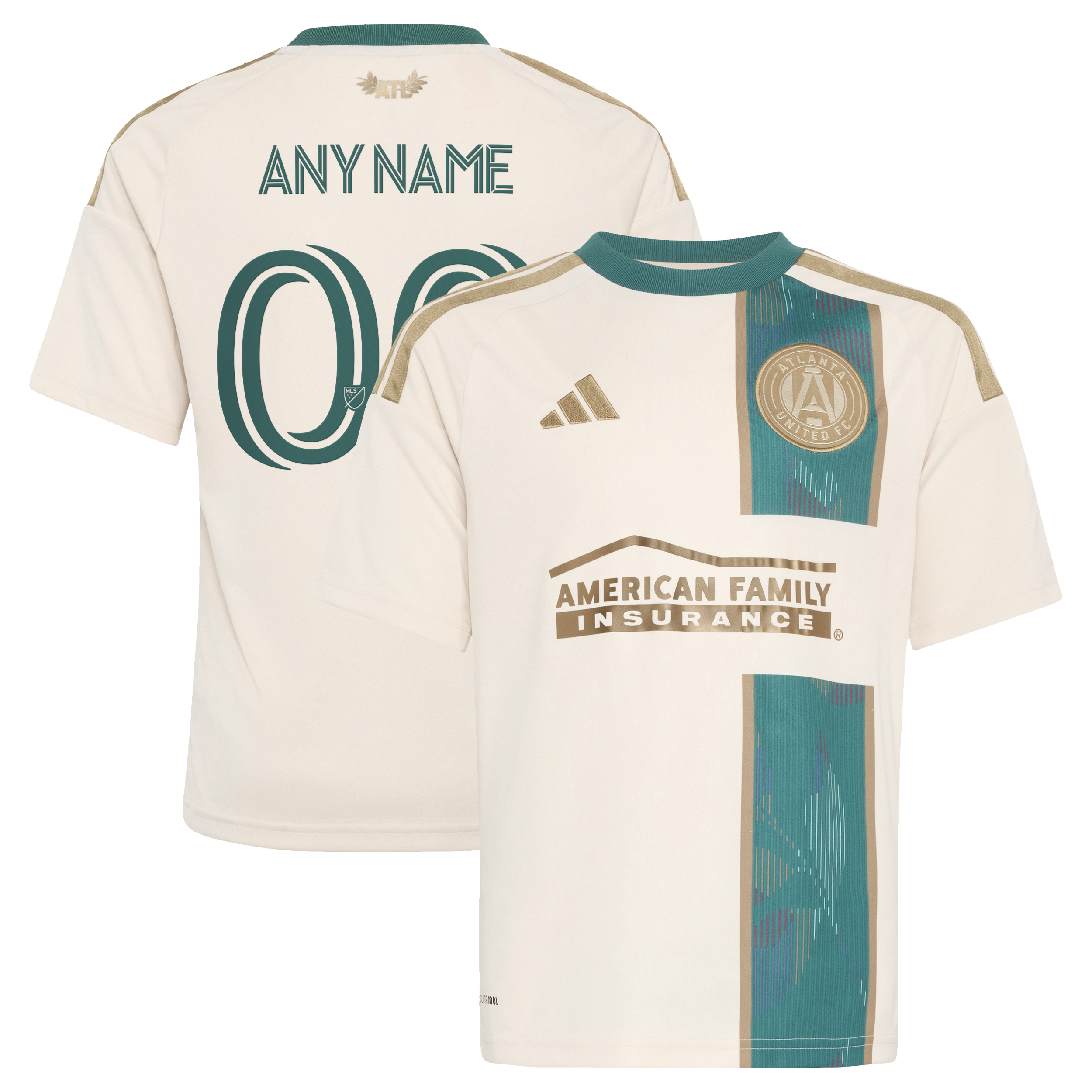 [SJH] Atlanta United FC Youth 2026 Spirit of '96 Replica Custom Jersey - Tan