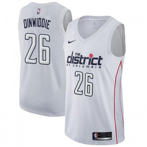 Top-Grade Wizards #26 Spencer Dinwiddie 2024 City NBA Swingman Jersey