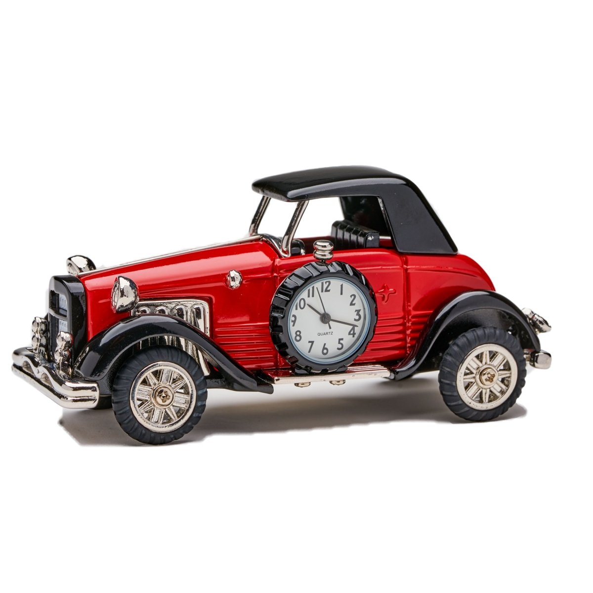 Antique Car Clock - Red