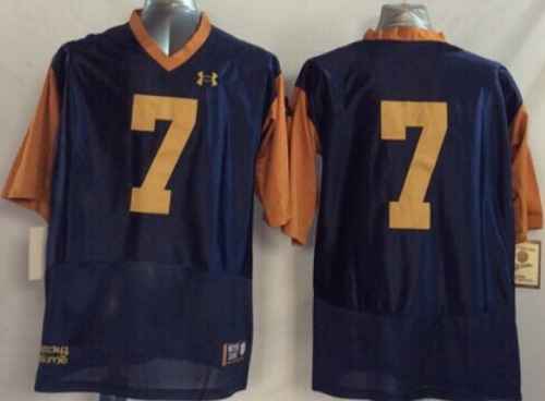 Men's ND Irish Blue 2014 official William Fuller #7 official licensed