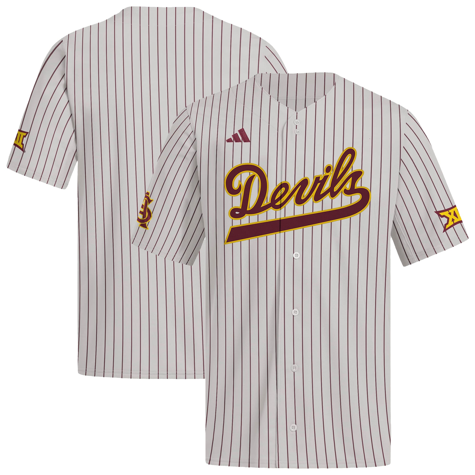 Arizona State Sun Devils adidas Alternate Replica Baseball Jersey - Gray