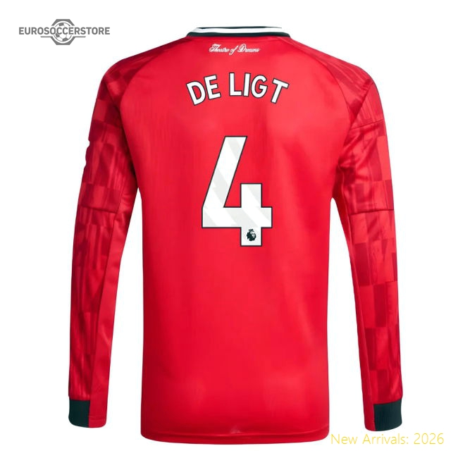 Premium Home Premier League Team De Ligt Jersey 2025-2026