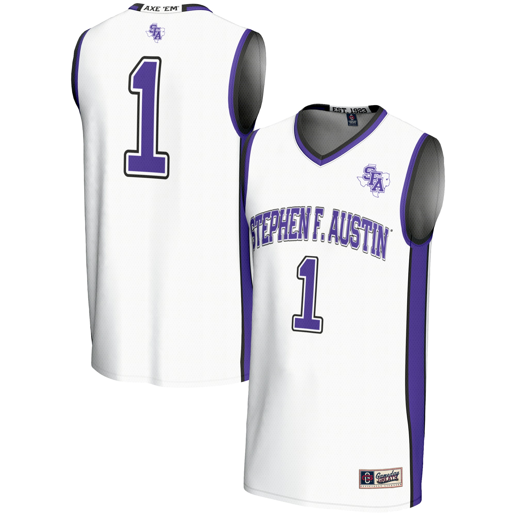 [NJP] Women's Stephen F #1 Austin Lumberjacks GameDay Greats #1 Basketball Jersey - White