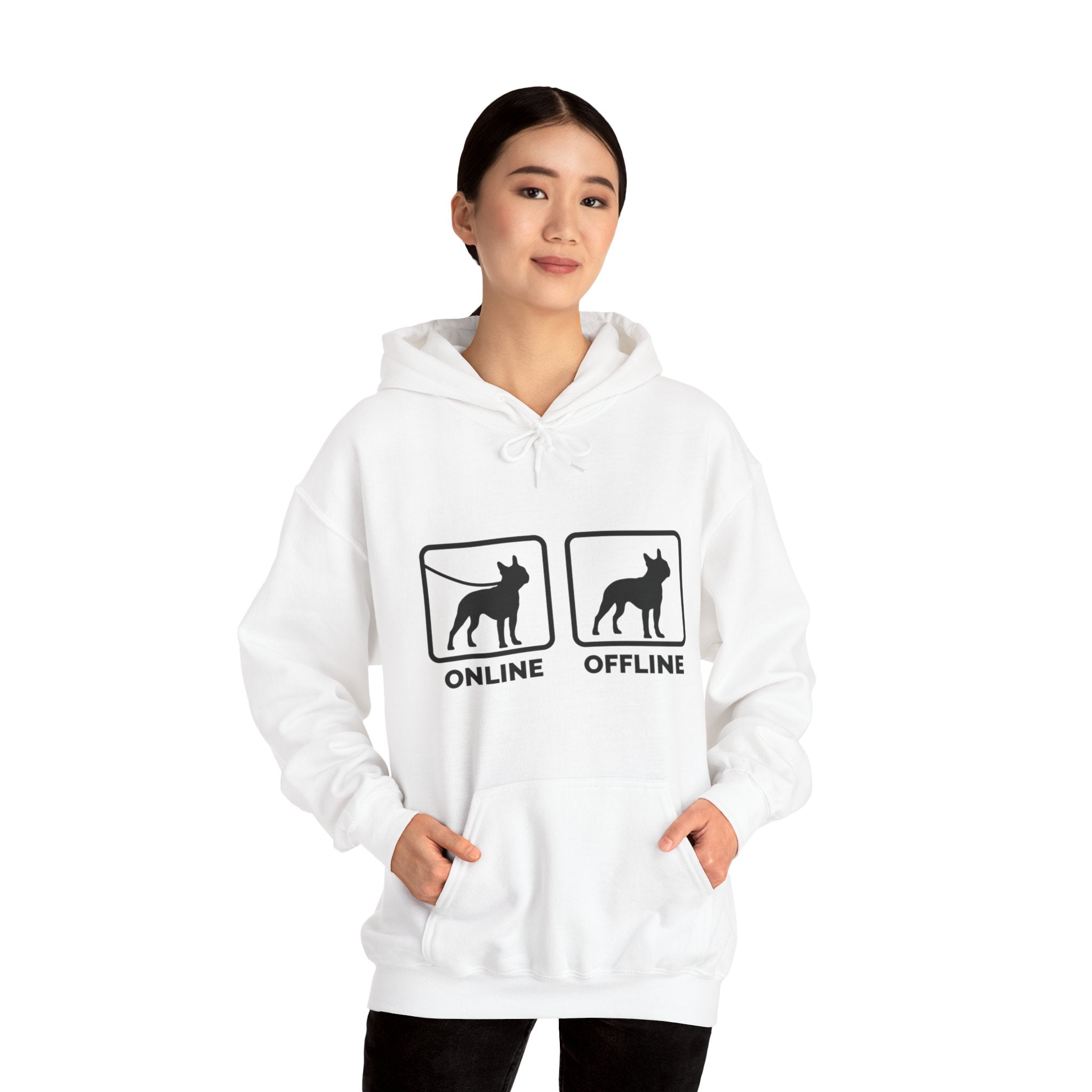 - Trendy Unisex Hoodie For Boston Terrier Lovers Frenchie Themed Wear