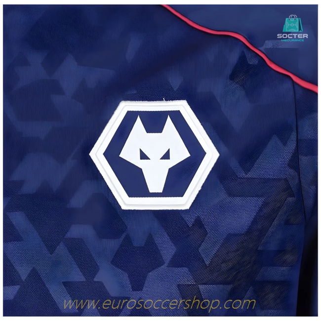 2024-2025 Wolves Pre Match Anthem Jacket - Blue